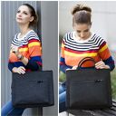 Torba na laptopa, torba z filcu, laptopówka, grafitowa