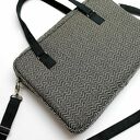 Torba na laptop - tkanina w jodełkę grey