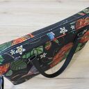 Torba na laptop - maki i kolorowe kolibry