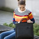 Torba na laptopa, torba z filcu, laptopówka, grafitowa
