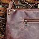 SROGI BARON duża torba męska UNISEX skóra naturalna kasztan UCHWYT LAPTOP