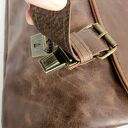 SROGI BARON duża torba męska UNISEX skóra naturalna kasztan UCHWYT LAPTOP