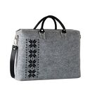 torba filcowa romby czarne