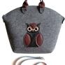 Big owl bag - brelok sowa na ramię