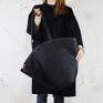 unikatowe koszyk shelly bag czarna torba w kształcie koszyka na ramię vegan