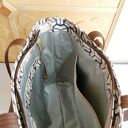 Pojemna torebka shopper handmade z kosmetyczką i portfelikiem