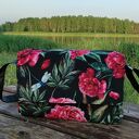 Listonoszka z klapką Piwonie i Peonie - na ramię