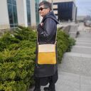 Listonoszka z klapką Ada kolor miodowy