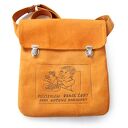 Skórzana torebka na ramię PRL z motywem makaronu - handmade