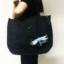 Duża torba na ramię z upcyklingu jeans - Majunto 47 G-Star