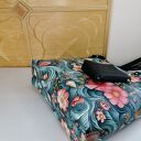 Torebka shopper na ramię z kosmetyczką i portfelikiem - muszle