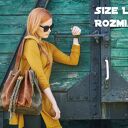 Torba Marlena w dwóch rozmiarach kolor Rudy oraz Khaki, torba na ramię od Ladybuq Art Studio