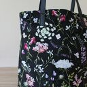 Worek Hobo - polne kwiaty, elegancka torebka na ramię (handmade)