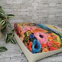 Pojemna handmade shopperka damska na ramię Pejzaż 4 - mieści A4