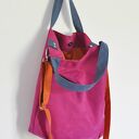 Torba hobo XL - fuksja, kobalt, pomarańcz