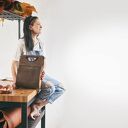 Torebka skórzana Łezka unikat od Ladybuq art