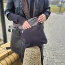 Listonoszka z klapką Ada kolor czarny