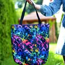 Torba shopper wodoodporna duża torba torba na ramię damska torebka shopperka kolorowe fale