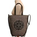 shopper bag szara rozeta