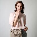 Beżowa torebka typu Cloud Midi na ramię i crossbody ze skóry naturalnej