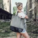 Szara torba na ramię