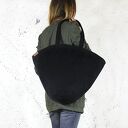 Shelly Bag czarna torba w kształcie koszyka vegan na ramię - pojemna do pracy