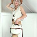 Crosserka beż i koniak z beżowym kominem