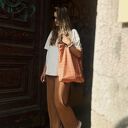 Torba Mr. M Pop pomarańczowa - uszy skóra naturalna