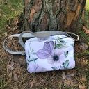 Single Bag motyl na kwiatach - torebka na ramię handmade