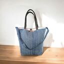 Duża jeansowa torba na ramię Nora z serii Blue Collection