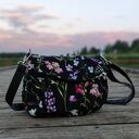 Torebka z klapką Wiosenna Łąka - polne kwiaty na ramię