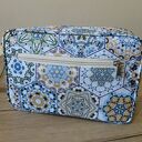 Handmade torebka na ramię Single Bag - beżowe heksagony