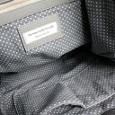 Ręcznie robiona szara shopper bag typu worek na ramię - A4