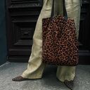 Torba Mr. M Cętki brązowe - uszy skóra naturalna