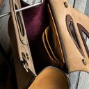 brązowa skórzana torebka od ladybuq szykowna torba na lato idealna do biura na dokumenty