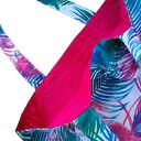 Torba na zakupy shopperka ekologiczna torba shopper zakupowa torba na ramię eko siatka tęczowe pióra