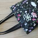 Worek Hobo - polne kwiaty, elegancka torebka na ramię (handmade)