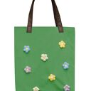 Torba Mr. M flower green/uszy skóra naturalna