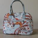 Kuferek Flamingi Vintage na ramię - elegancka i pakowna torebka handmade
