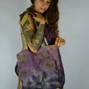 Barwiona roślinami Torba Lniana Tajemniczość