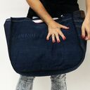Duża torba na ramię z upcyklingu jeans - Majunto (Lee Cooper 37)