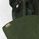 Shelly bag ciemnozielona torba z wodoodpornyego nubuku syntetycznego