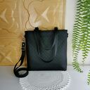 Kwiatowa torebka shopper handmade z kosmetyczką i portfelikiem