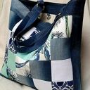 Duża Torba z Recyklingu Jeansu