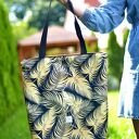 shopper wodoodporna duża torba na ramię damska torebka shopperka złote