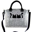 Grey & black cats/strap
