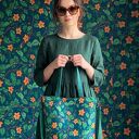 Torba na ramię XXL - print botaniczny