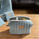 Zestaw prezentowy z lnu - niebieski