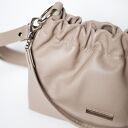 Beżowa torebka typu Cloud Midi na ramię i crossbody ze skóry naturalnej