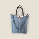 Duża jeansowa torba na ramię Nora z serii Blue Collection